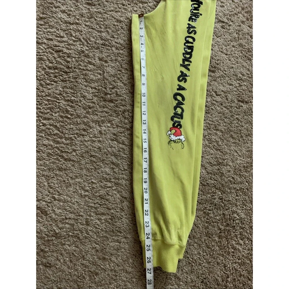 The Grinch x Justice Girl’s Christmas Pajama Pants Sz 10 Cuddly As A Cactus